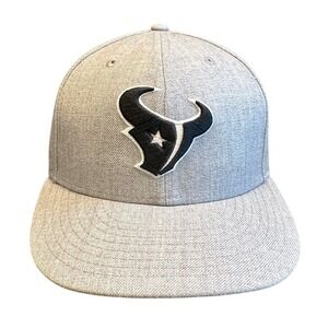 Houston Texans New Era 59FIFTY Hat Cap 7 3/8 Gray NFL Football